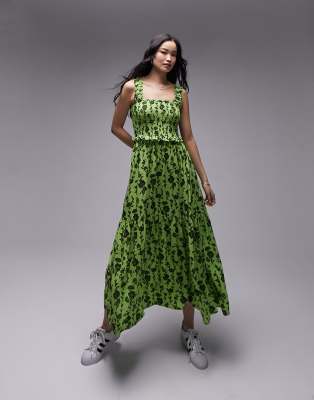 Mini Robe Topshop à Fleurs Multicolore - Manches Nouées, Taille 6, Neuf Avec étiquettes