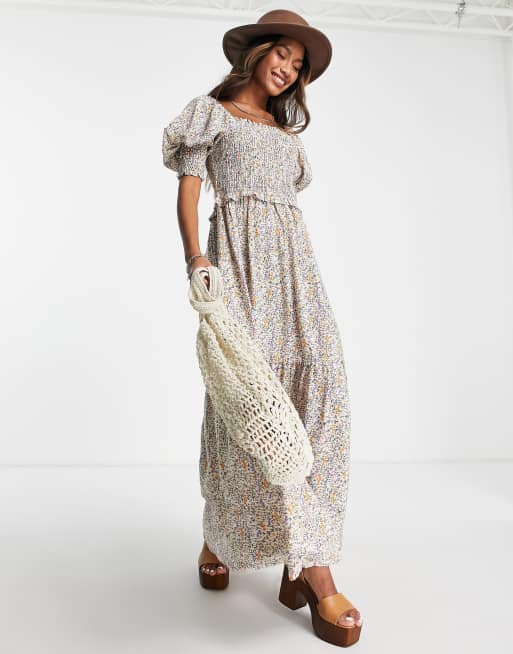 Robe longue les petites fleurs sale