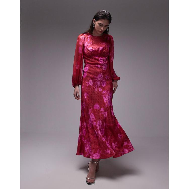 Robe Topshop Rose Dentelle Taille 8 - Neuve Avec étiquettes, Style A-Line
