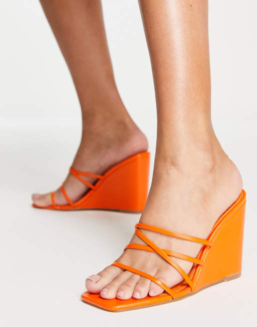 Topshop hot sale orange heels