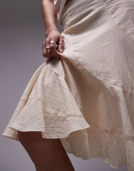 Topshop - Rok tot aan de knie in ivoorwit, 5 van 5