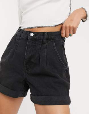 black denim shorts topshop