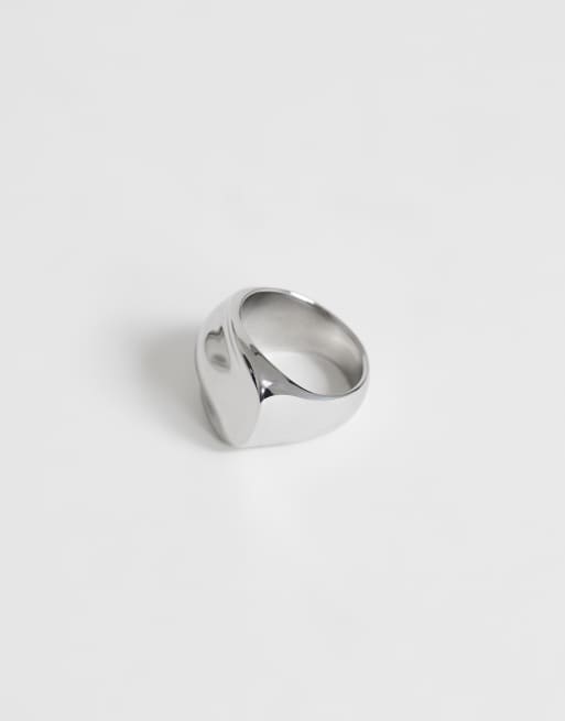 Topshop Roma vattentät ring i rostfritt stål i guld, 2 av 3