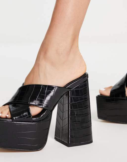 Topshop store black mules