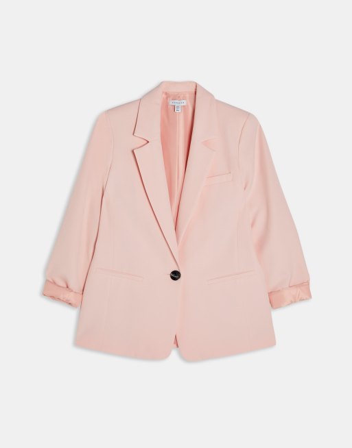 Topshop – Rosa, enkelknäppt kavaj