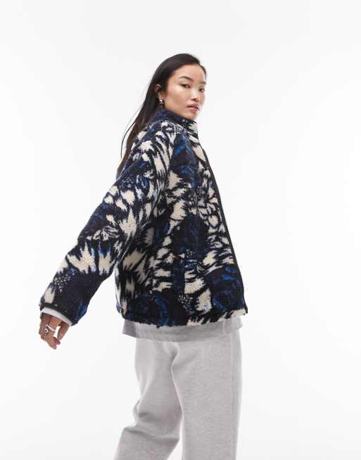 Topshop on sale floral jacket