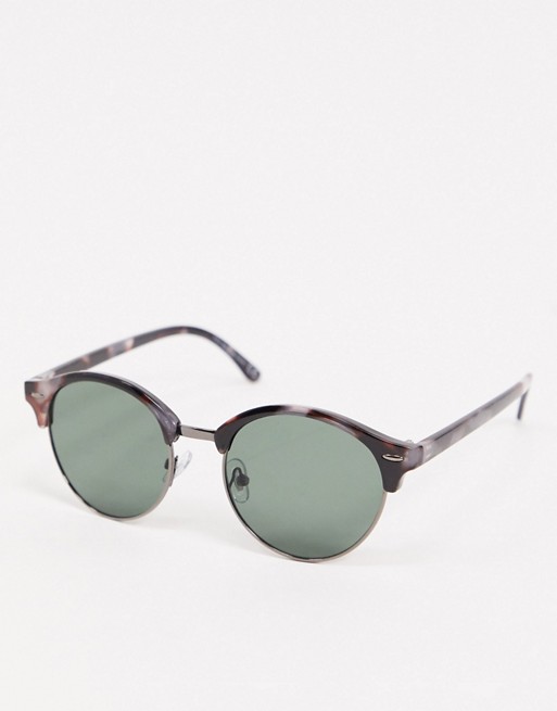 Topshop round sunglasses in tortoiseshell
