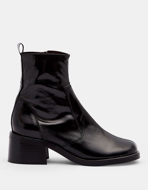 Topshop round toe boots