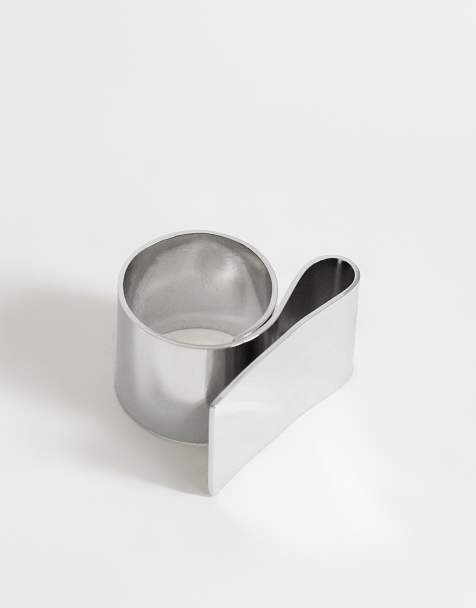 Topshop – Rowan – Vattentålig ring i rostfritt silver - view 1