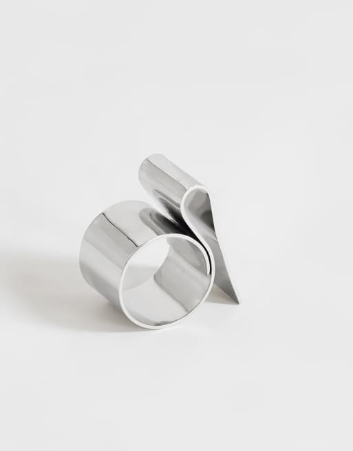 Topshop Rowan waterproof ring in stainless silver, 3 of 3