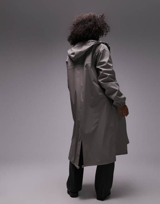 Topshop store grey raincoat