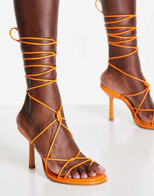 Topshop orange clearance heels