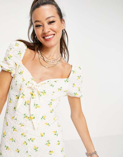 Lemon on sale dress topshop