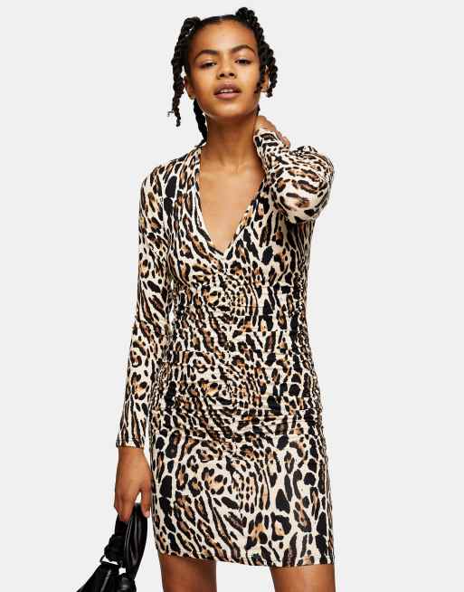 Topshop animal outlet dress