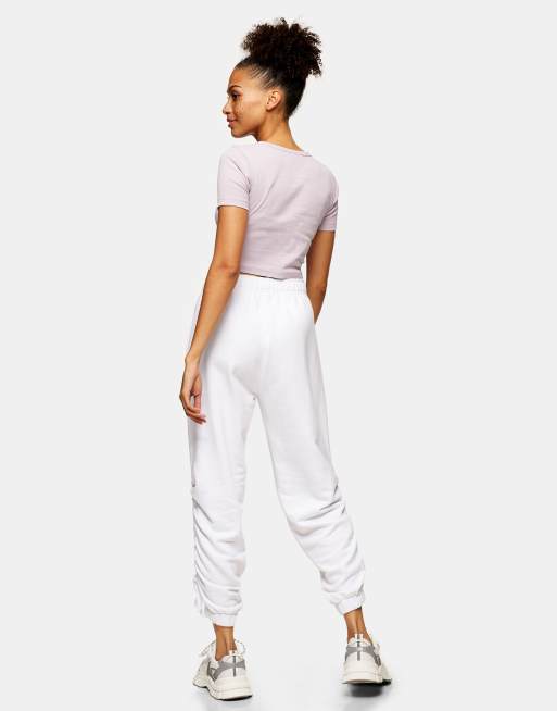 Topshop white joggers new arrivals