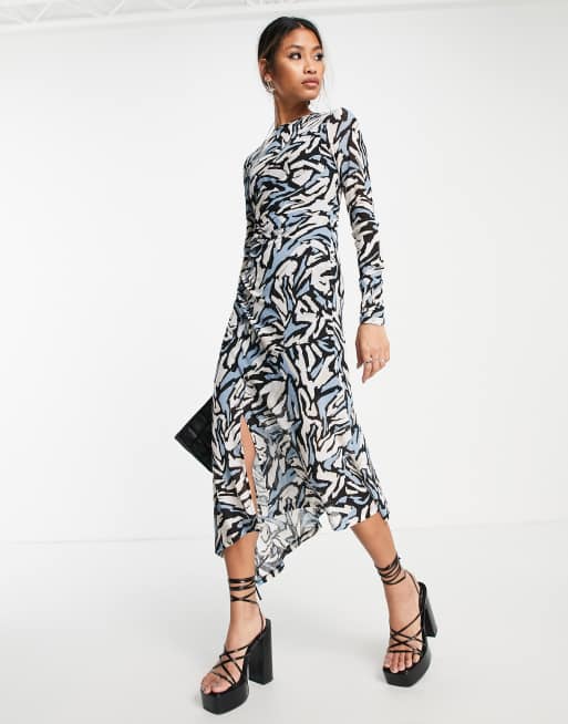 Topshop zebra mesh outlet dress