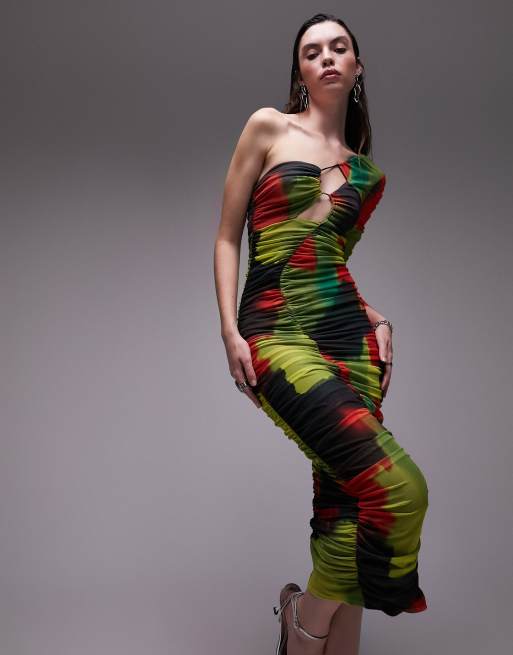 Ruched dress topshop online