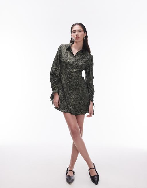 Snakeskin shirt cheap dress topshop