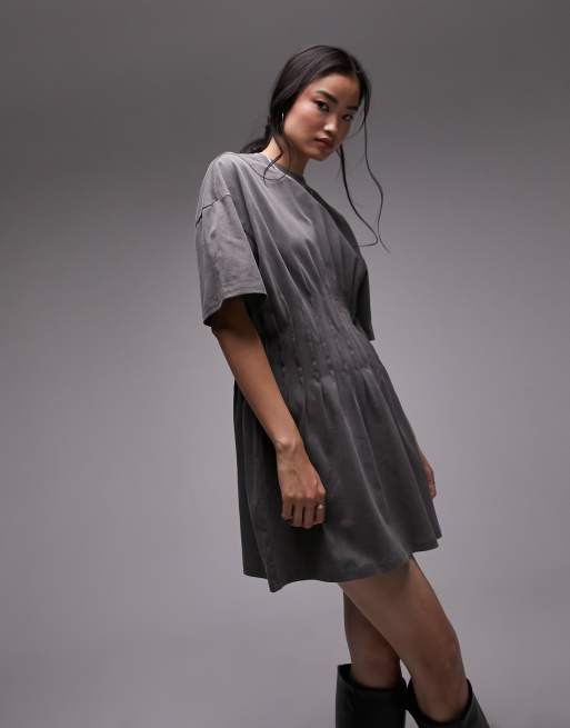 Topshop ruched outlet mini dress