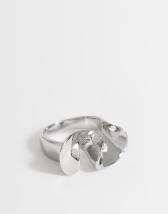 Topshop Rue waterproof stainless steel ring in silver