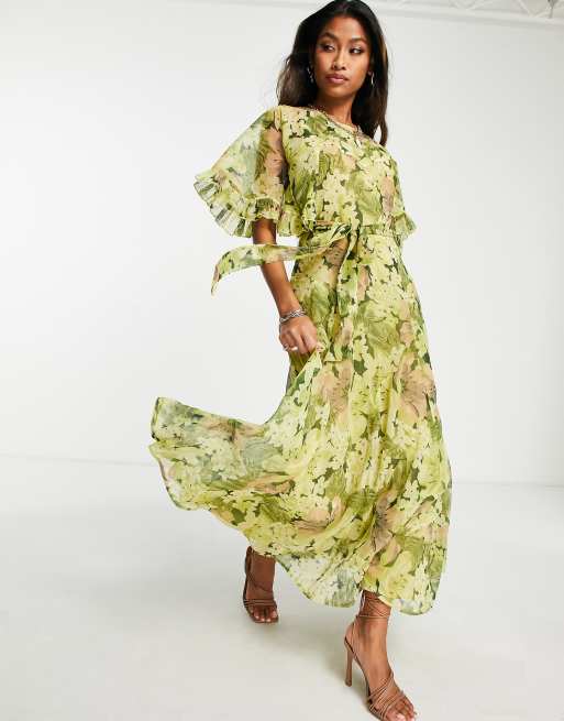 Green midi occasion clearance dress