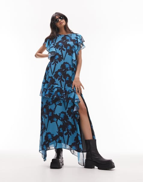 Floral chuck on midi dress store