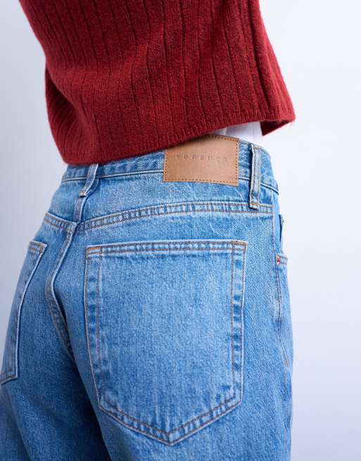 Topshop - Runway - Blå jeans med mellemhøj talje og lige ben, 2 af 7