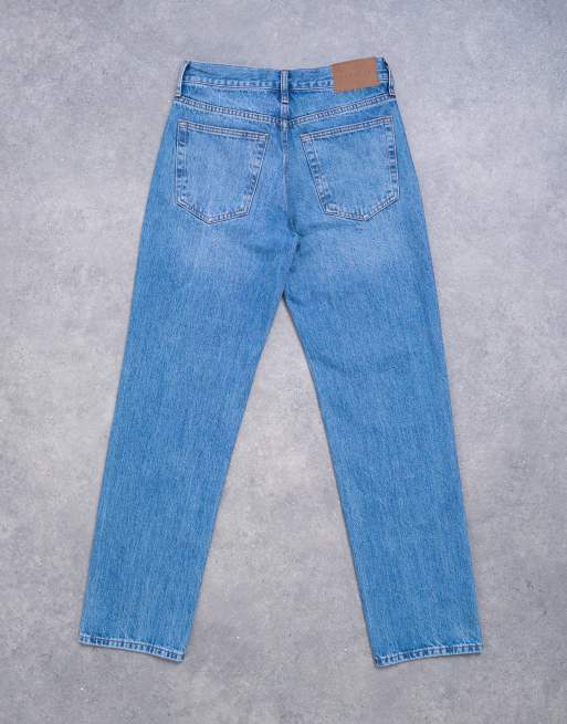 Topshop – Runway – Mellanblå, raka jeans med medelhög midja, 7 av 7