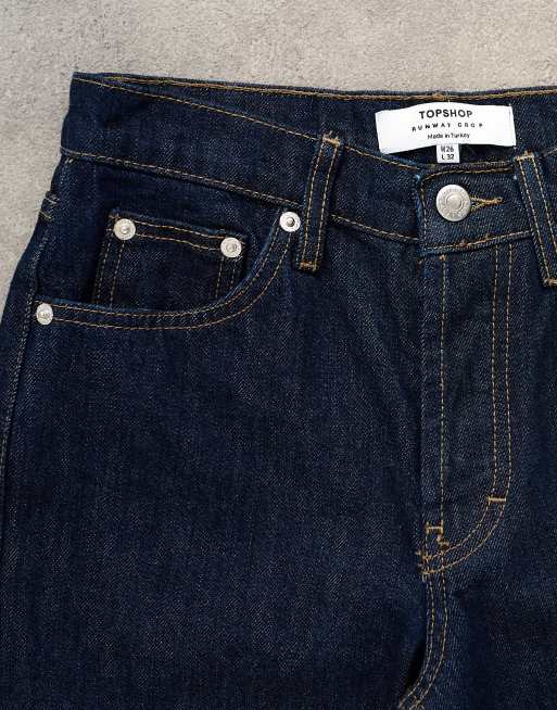 Topshop Runway mid rise cropped jeans in indigo rinse, 5 of 7