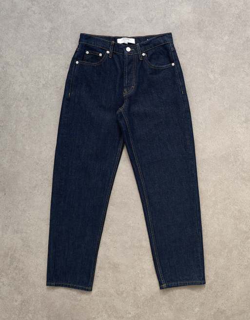 Topshop Runway mid rise cropped jeans in indigo rinse, 6 of 7