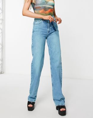 topshop slim wide leg jeans