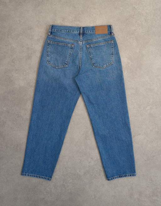 Topshop – Runway – Vintageblå, raka, ankellånga jeans med medelhög midja, 8 av 8