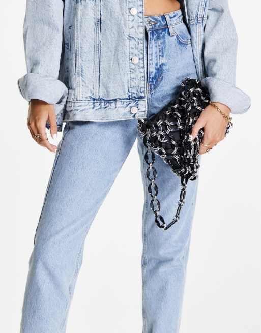 Topshop - Sac porté épaule en acrylique avec chaîne - Noir, 2 de 4