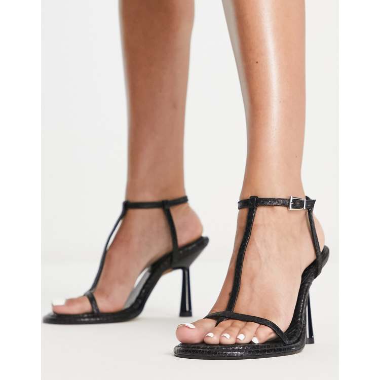 Topshop sahara store snake heeled sandals