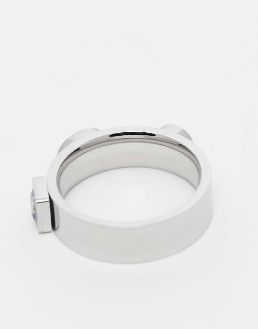 Topshop - Sadie - Ring van roestvrij staal met turkoois halfedelsteen, 2 van 3