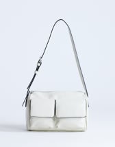 Topshop Safia front pocket shoulder bag in off white