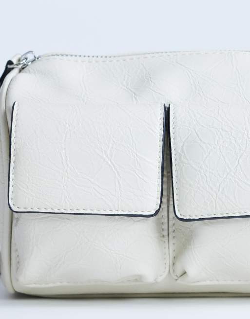 Topshop - Safia - Sac porté épaule à poches avant - Blanc cassé, 3 de 4
