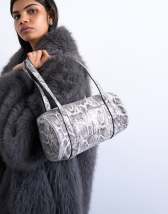 Topshop Salma bowler bag in snake