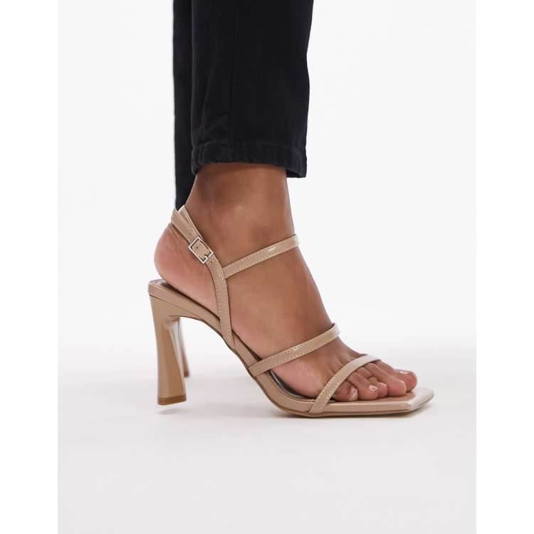 Topshop sahara store snake heeled sandals