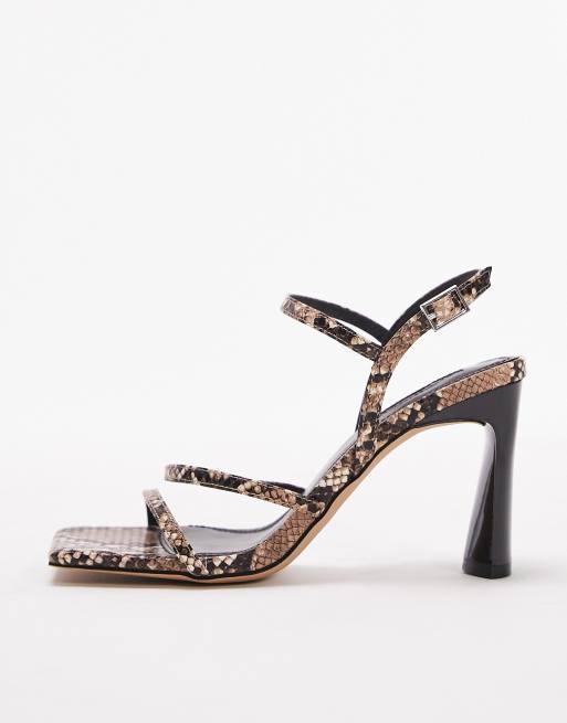 Topshop snake 2025 print heels