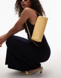 [Topshop] Topshop Sari barrel shoulder bag in buttermilk yellow One Size Custard yellow