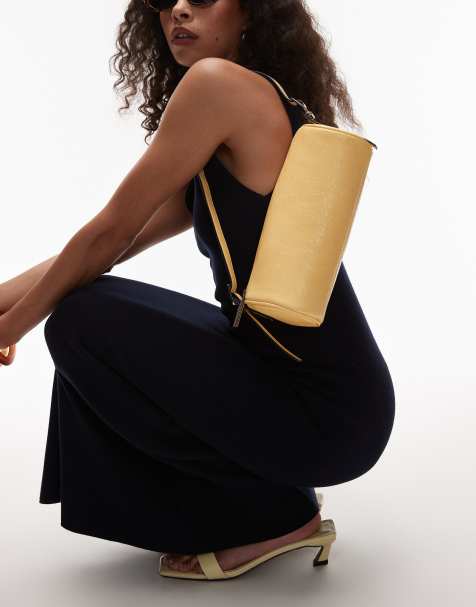 Topshop - Sari - Sac porté épaule style polochon - Jaune babeurre - view 1