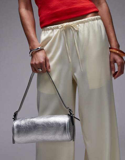 Topshop – Sari – Silverfärgad axelväska - view 1