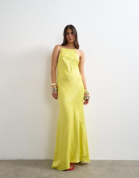 Green Satin Dresses | Sage Green & Olive Green Satin Dresses | ASOS
