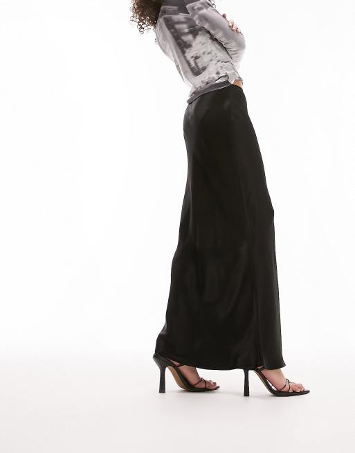 Black maxi hotsell skirt topshop