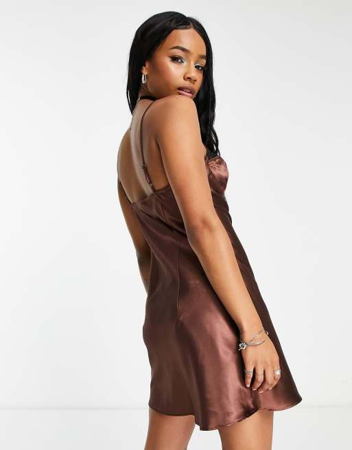 Satin Mini Slip Dress