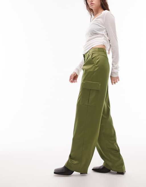 Satin 2025 trousers topshop