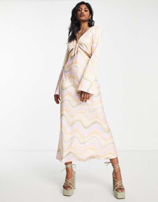 Topshop satin hotsell maxi dress