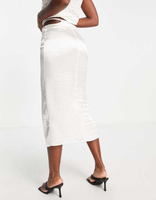 Witte cheap rok midi