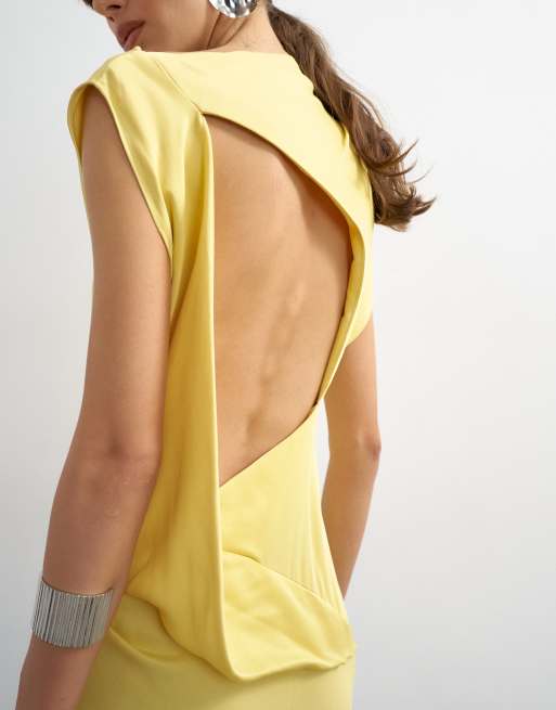 topshop yellow satin dress Topshop + Satin Chain Maxi Dress